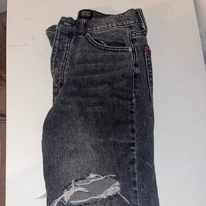 Urban Outfitters BDG Black Slim Straight Ripped Jeans